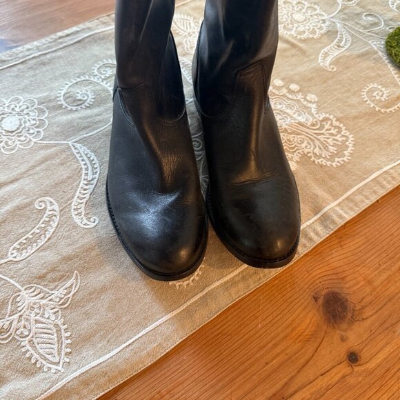 Frye Melissa Button Boot in Black - Picture 2 of 4